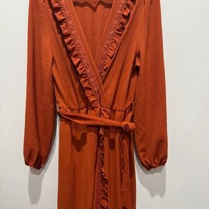 Burnt Orange Maxi Dress